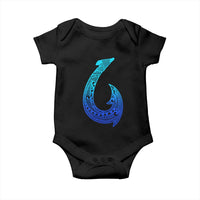 Tribal Makau Hawaiian Fish Hook Pacific Islander Hawaiian Baby Onesie