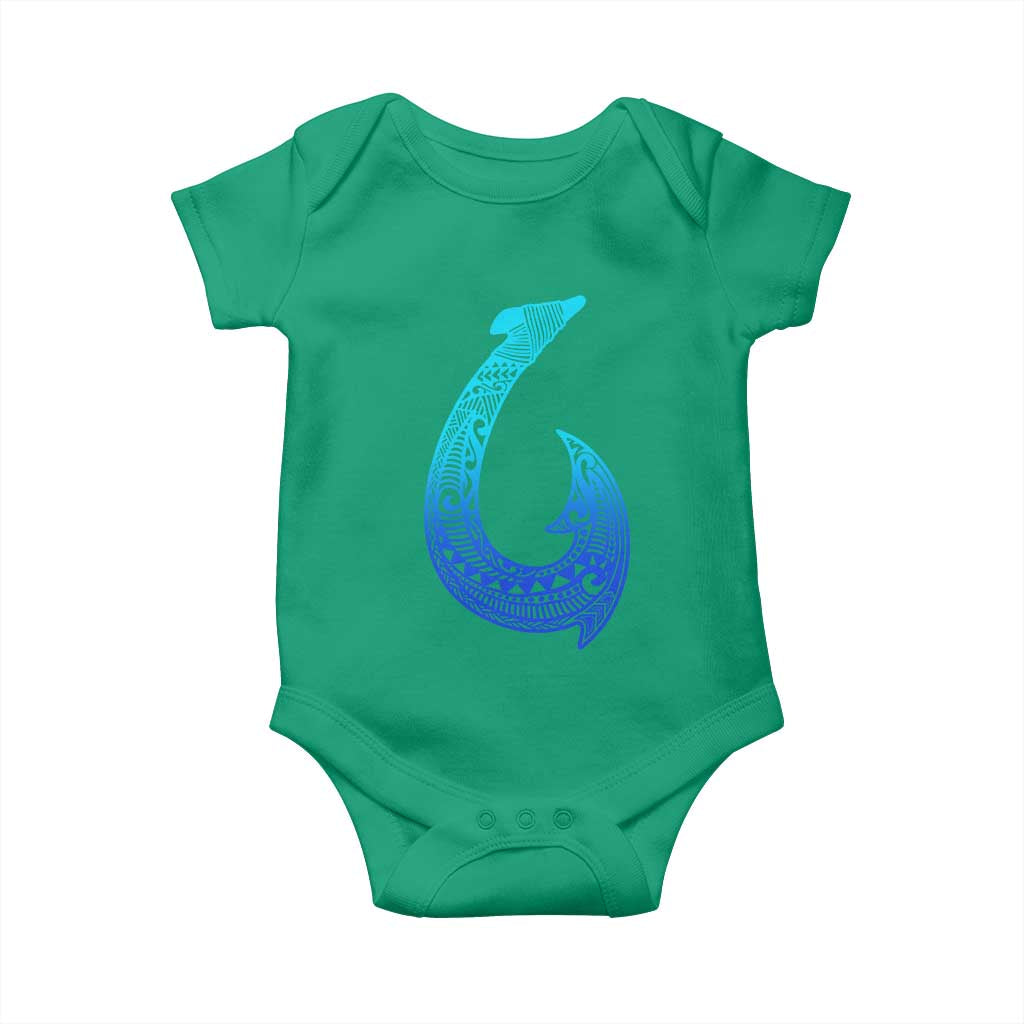 Tribal Makau Hawaiian Fish Hook Pacific Islander Hawaiian Baby Onesie
