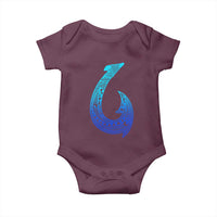 Tribal Makau Hawaiian Fish Hook Pacific Islander Hawaiian Baby Onesie
