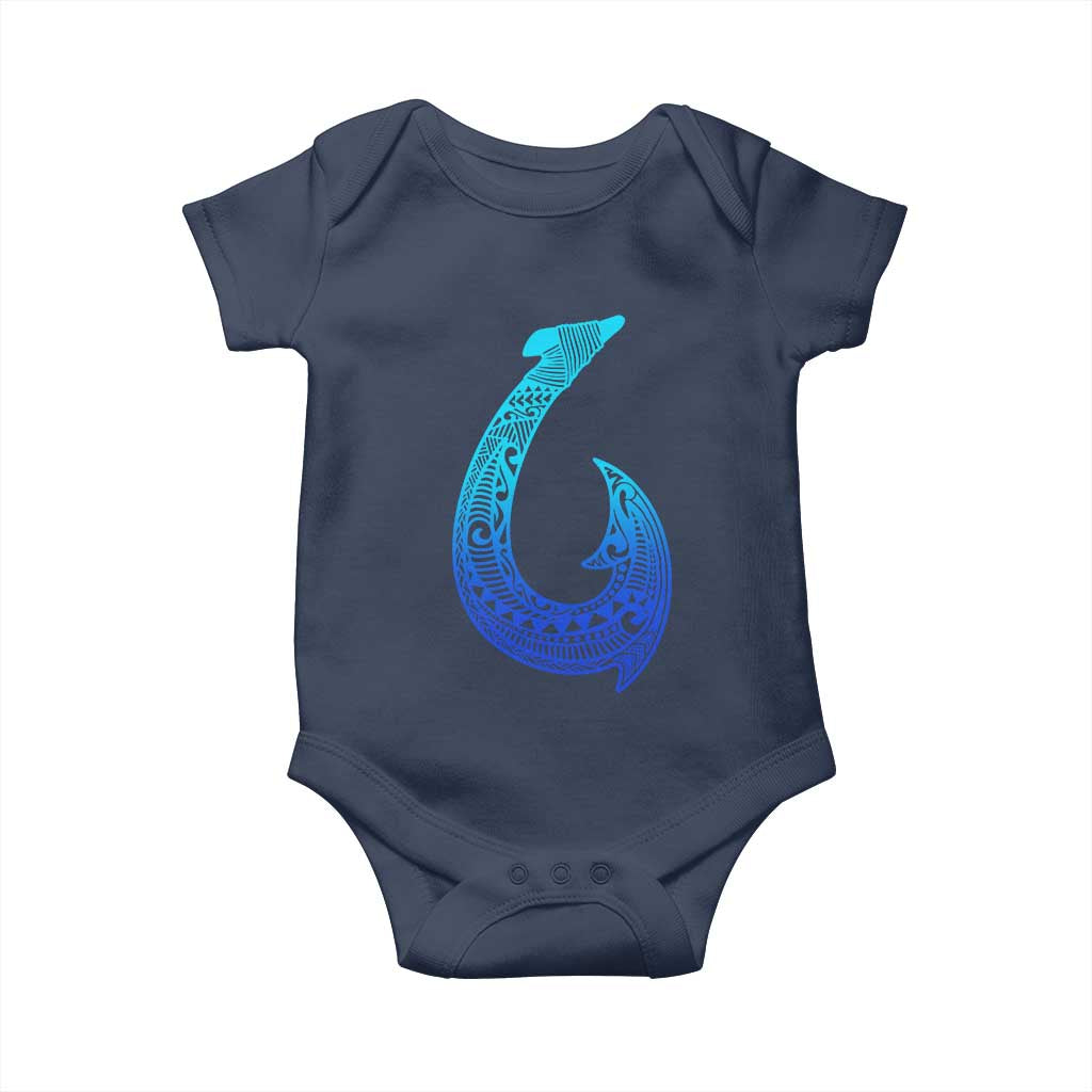 Tribal Makau Hawaiian Fish Hook Pacific Islander Hawaiian Baby Onesie