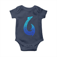 Tribal Makau Hawaiian Fish Hook Pacific Islander Hawaiian Baby Onesie