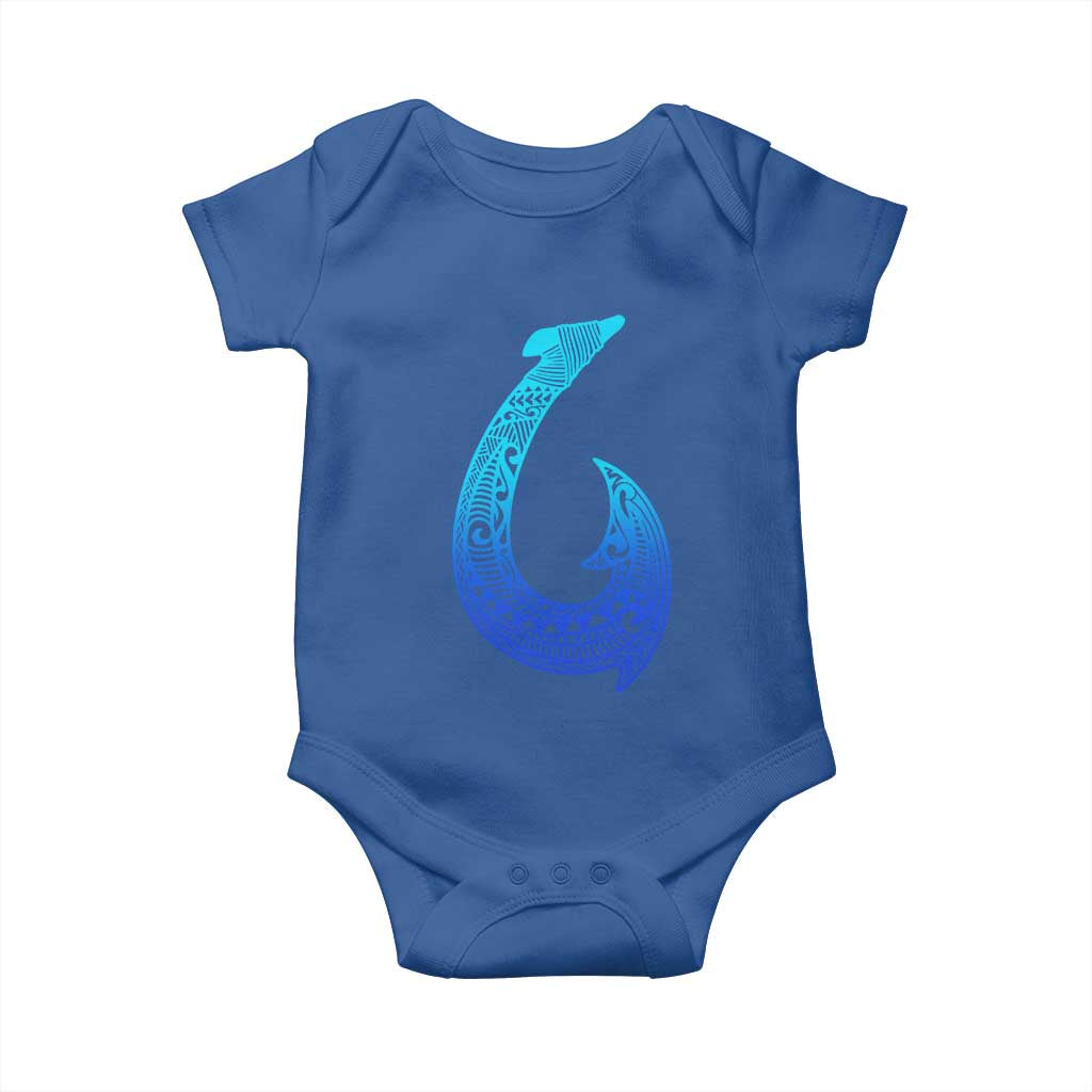 Tribal Makau Hawaiian Fish Hook Pacific Islander Hawaiian Baby Onesie