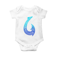Tribal Makau Hawaiian Fish Hook Pacific Islander Hawaiian Baby Onesie