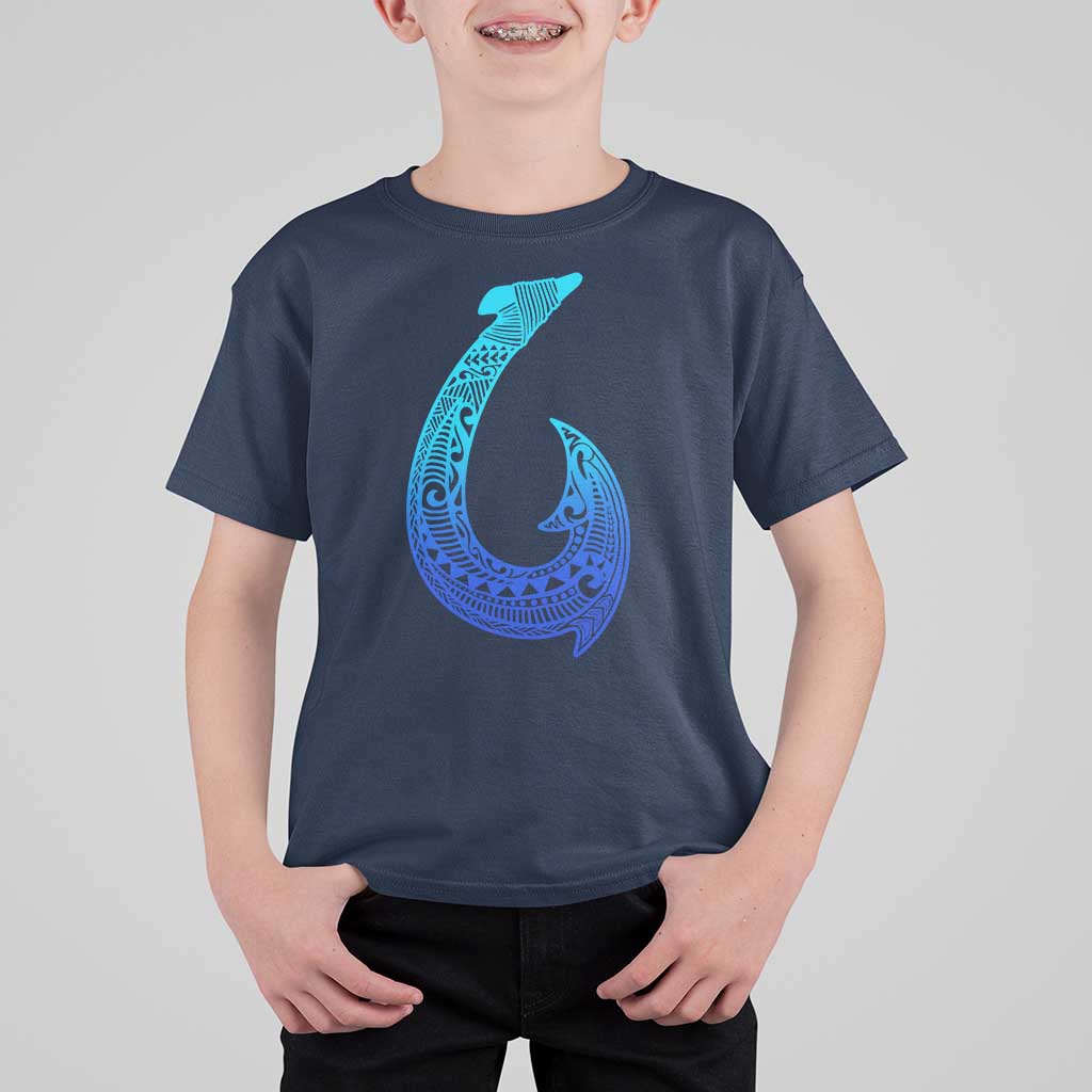 Tribal Makau Hawaiian Fish Hook Pacific Islander Hawaiian T Shirt For Kid