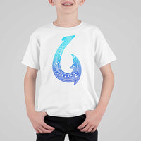 Tribal Makau Hawaiian Fish Hook Pacific Islander Hawaiian T Shirt For Kid