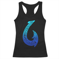 Tribal Makau Hawaiian Fish Hook Pacific Islander Hawaiian Racerback Tank Top