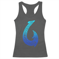 Tribal Makau Hawaiian Fish Hook Pacific Islander Hawaiian Racerback Tank Top