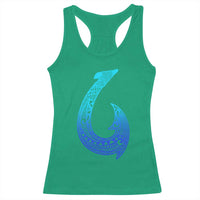 Tribal Makau Hawaiian Fish Hook Pacific Islander Hawaiian Racerback Tank Top