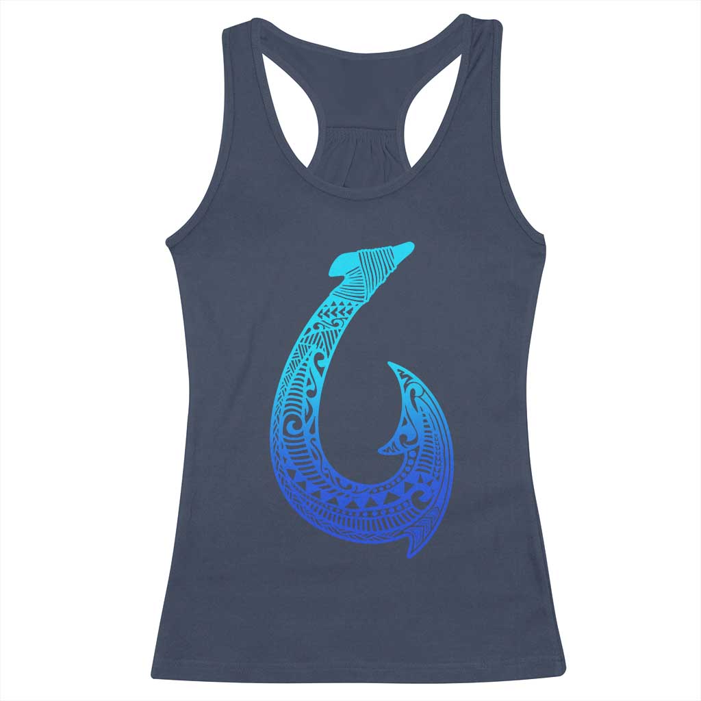 Tribal Makau Hawaiian Fish Hook Pacific Islander Hawaiian Racerback Tank Top