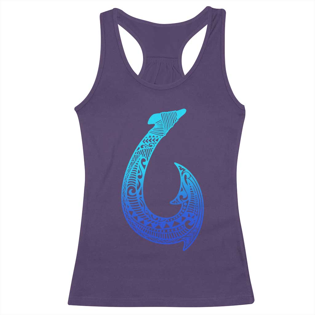 Tribal Makau Hawaiian Fish Hook Pacific Islander Hawaiian Racerback Tank Top