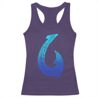 Tribal Makau Hawaiian Fish Hook Pacific Islander Hawaiian Racerback Tank Top