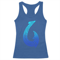 Tribal Makau Hawaiian Fish Hook Pacific Islander Hawaiian Racerback Tank Top