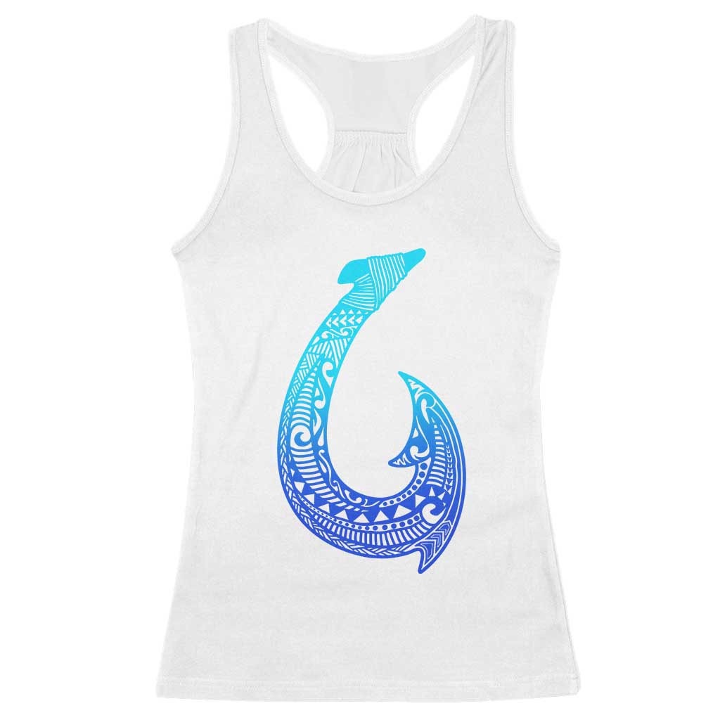 Tribal Makau Hawaiian Fish Hook Pacific Islander Hawaiian Racerback Tank Top