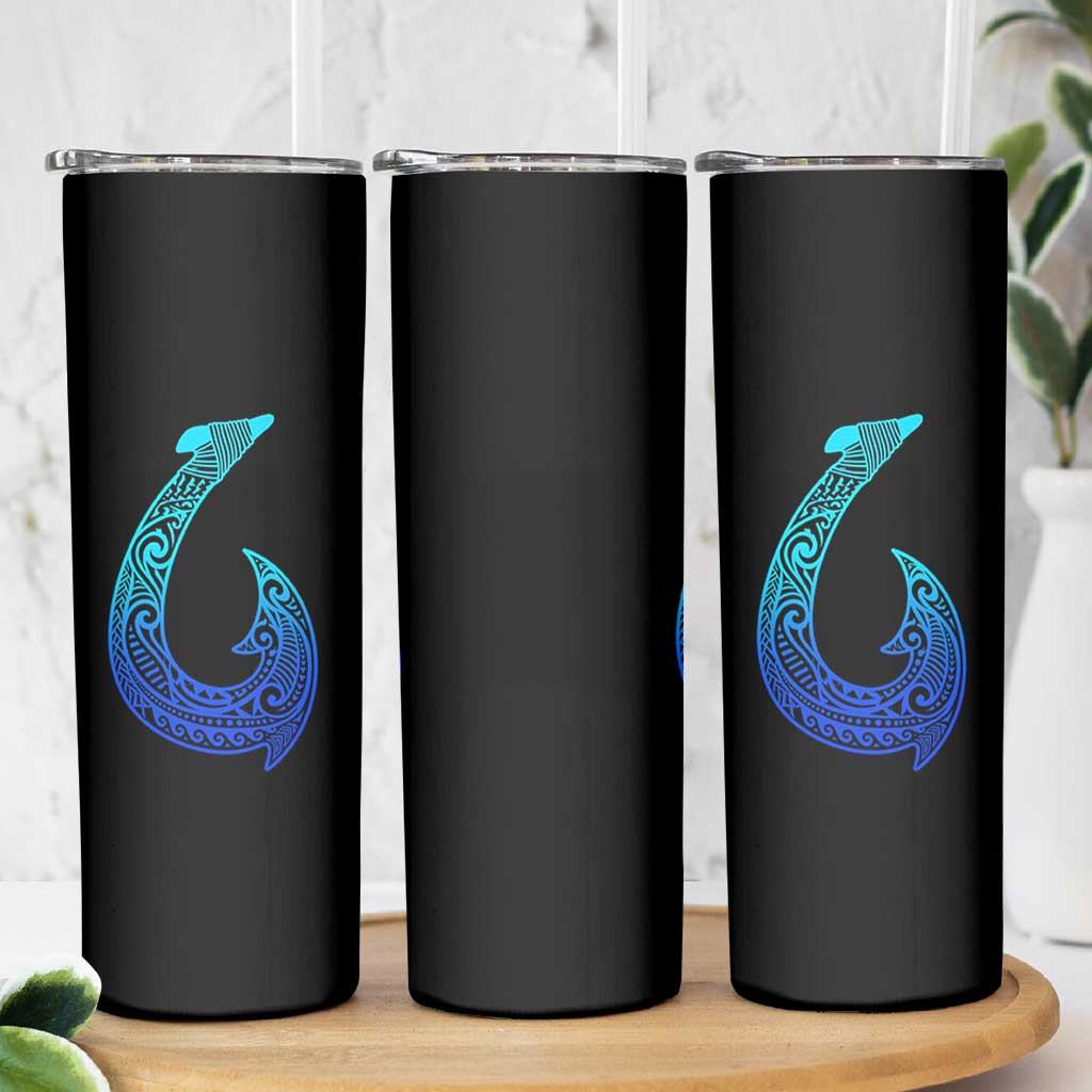 Tribal Makau Hawaiian Fish Hook Pacific Islander Hawaiian Skinny Tumbler