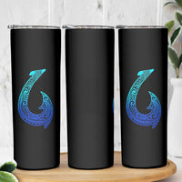Tribal Makau Hawaiian Fish Hook Pacific Islander Hawaiian Skinny Tumbler