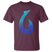 Tribal Makau Hawaiian Fish Hook Pacific Islander Hawaiian T Shirt