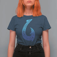 Tribal Makau Hawaiian Fish Hook Pacific Islander Hawaiian T Shirt For Women