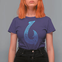 Tribal Makau Hawaiian Fish Hook Pacific Islander Hawaiian T Shirt For Women