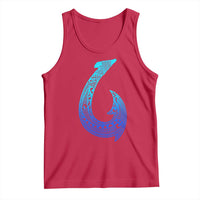 Tribal Makau Hawaiian Fish Hook Pacific Islander Hawaiian Tank Top