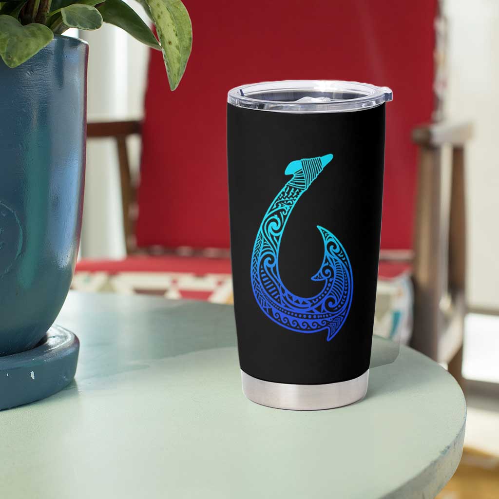 Tribal Makau Hawaiian Fish Hook Pacific Islander Hawaiian Tumbler Cup