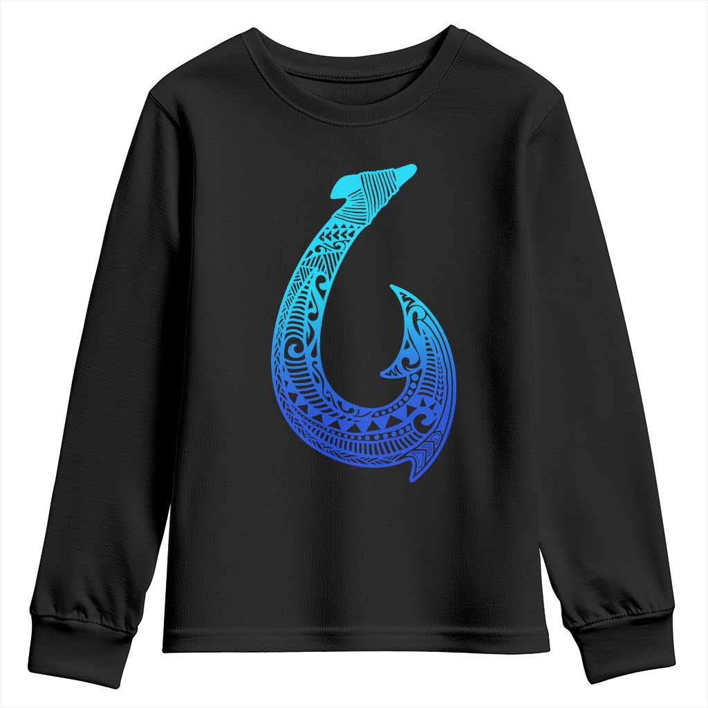 Tribal Makau Hawaiian Fish Hook Pacific Islander Hawaiian Youth Sweatshirt