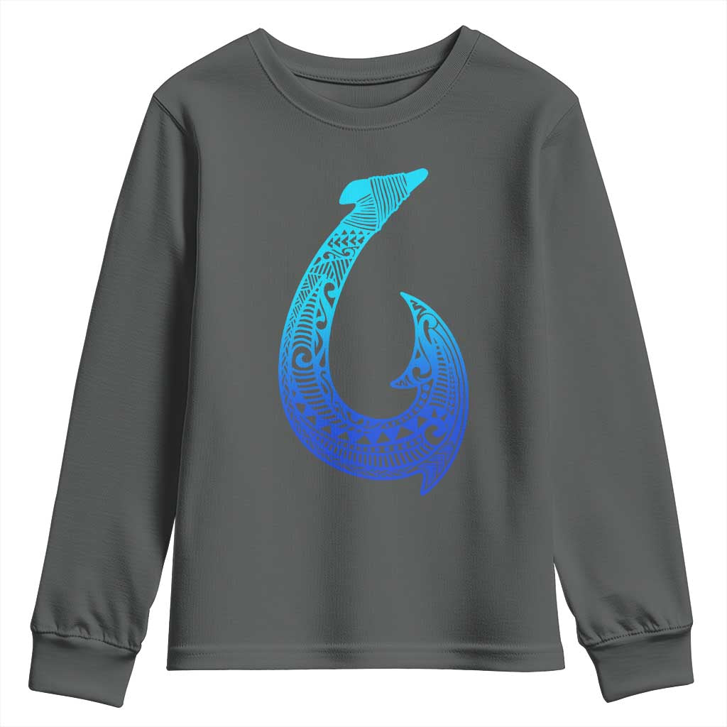Tribal Makau Hawaiian Fish Hook Pacific Islander Hawaiian Youth Sweatshirt
