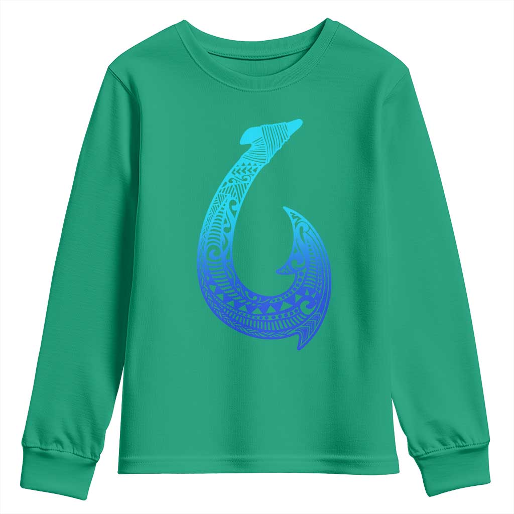 Tribal Makau Hawaiian Fish Hook Pacific Islander Hawaiian Youth Sweatshirt
