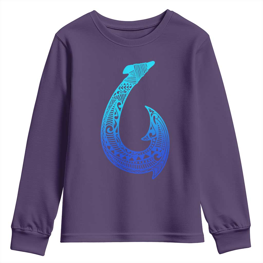 Tribal Makau Hawaiian Fish Hook Pacific Islander Hawaiian Youth Sweatshirt