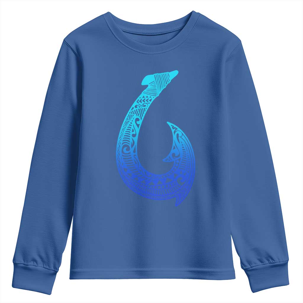 Tribal Makau Hawaiian Fish Hook Pacific Islander Hawaiian Youth Sweatshirt