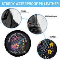 AAPI Asian American and Pacific Islander Heritage Month Spare Tire Cover Floral Sea Turtle