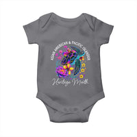 AAPI Asian American and Pacific Islander Heritage Month Baby Onesie Floral Sea Turtle