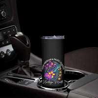 AAPI Asian American and Pacific Islander Heritage Month Skinny Tumbler Floral Sea Turtle