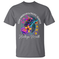 AAPI Asian American and Pacific Islander Heritage Month T Shirt Floral Sea Turtle