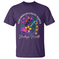 AAPI Asian American and Pacific Islander Heritage Month T Shirt Floral Sea Turtle