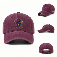AAPI Asian American and Pacific Islander Heritage Month Washed Cotton Baseball Cap Floral Sea Turtle