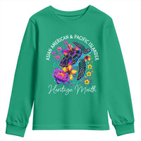 AAPI Asian American and Pacific Islander Heritage Month Youth Sweatshirt Floral Sea Turtle