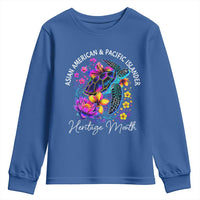 AAPI Asian American and Pacific Islander Heritage Month Youth Sweatshirt Floral Sea Turtle
