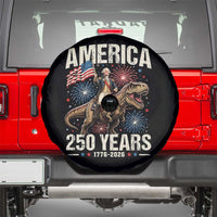 America 250 Years George Washington Riding Tyrannosaurus Rex Spare Tire Cover