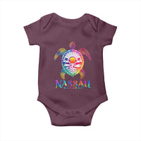 Nassau Bahamas Beach Vacation Baby Onesie Tie Dye Sea Turtle