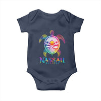Nassau Bahamas Beach Vacation Baby Onesie Tie Dye Sea Turtle