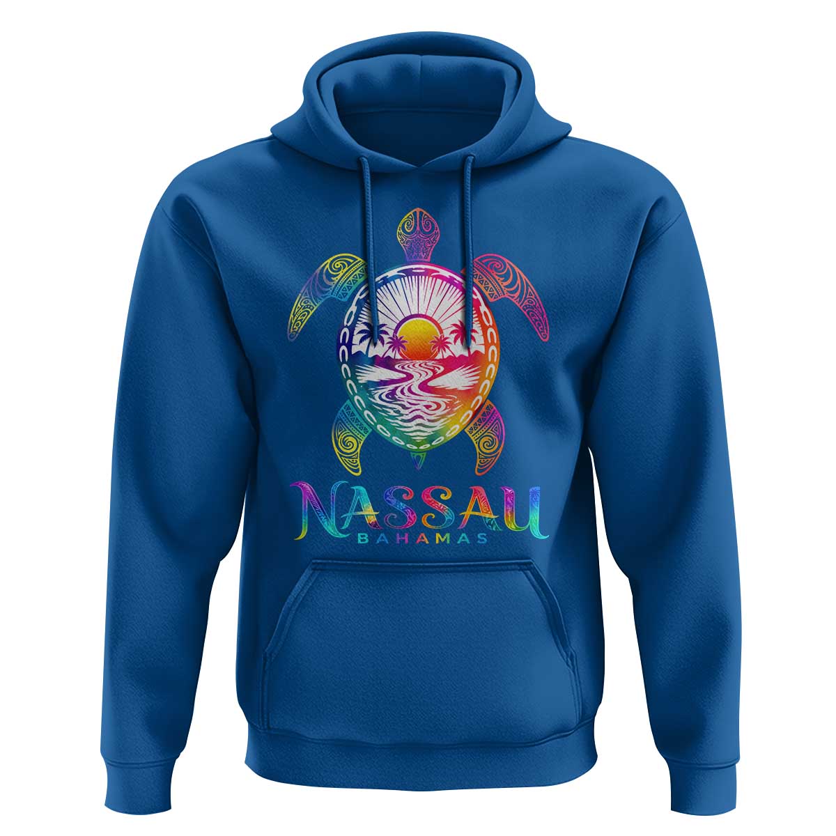 Nassau Bahamas Beach Vacation Hoodie Tie Dye Sea Turtle