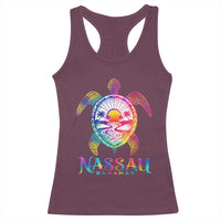 Nassau Bahamas Beach Vacation Racerback Tank Top Tie Dye Sea Turtle