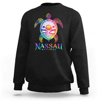 Nassau Bahamas Beach Vacation Sweatshirt Tie Dye Sea Turtle