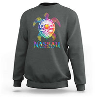 Nassau Bahamas Beach Vacation Sweatshirt Tie Dye Sea Turtle