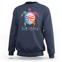 Nassau Bahamas Beach Vacation Sweatshirt Tie Dye Sea Turtle