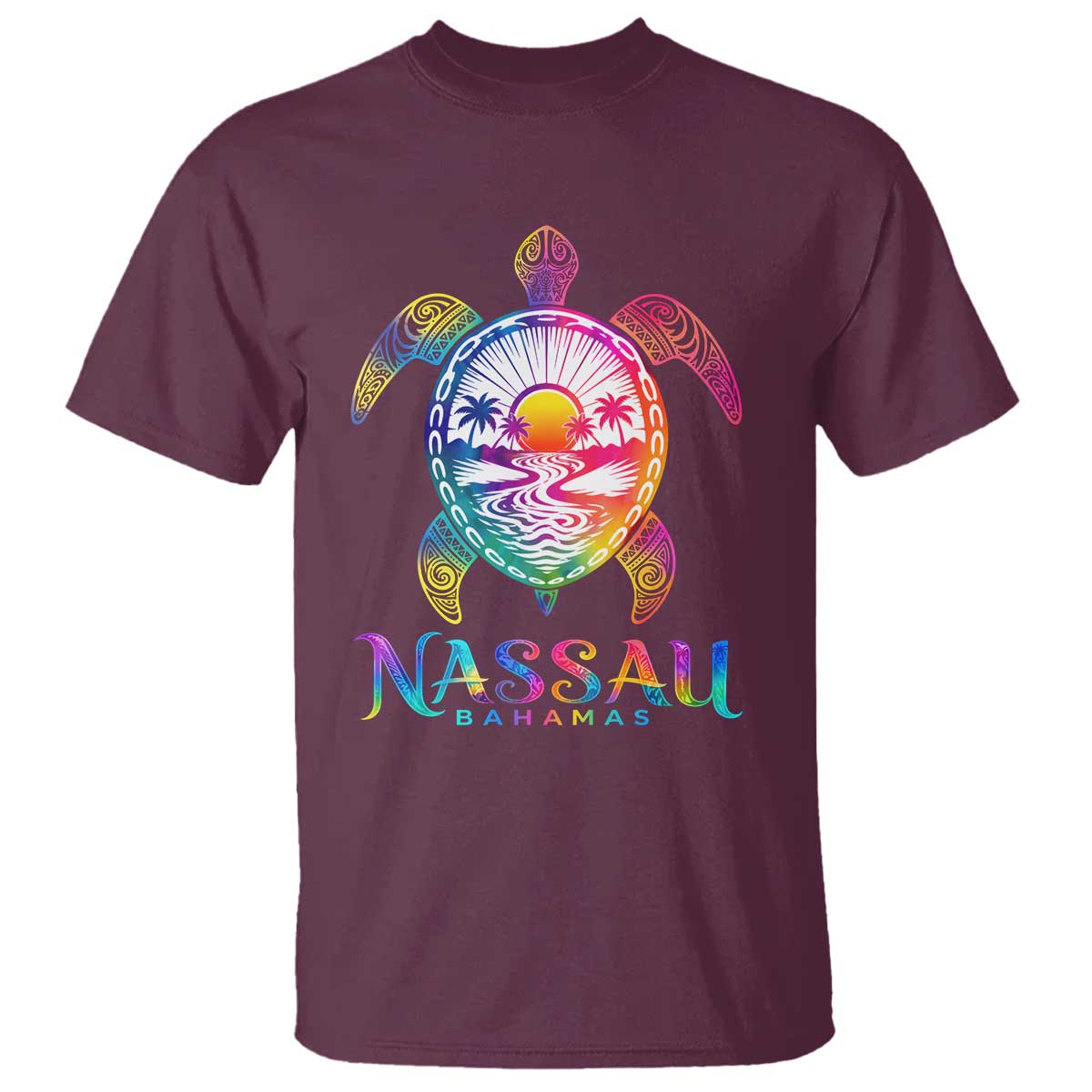 Nassau Bahamas Beach Vacation T Shirt Tie Dye Sea Turtle