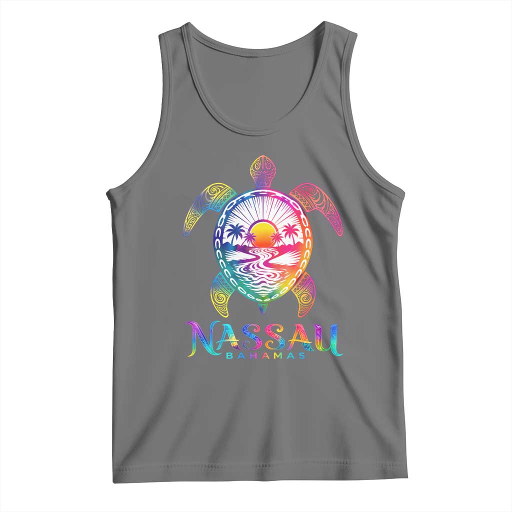 Nassau Bahamas Beach Vacation Tank Top Tie Dye Sea Turtle