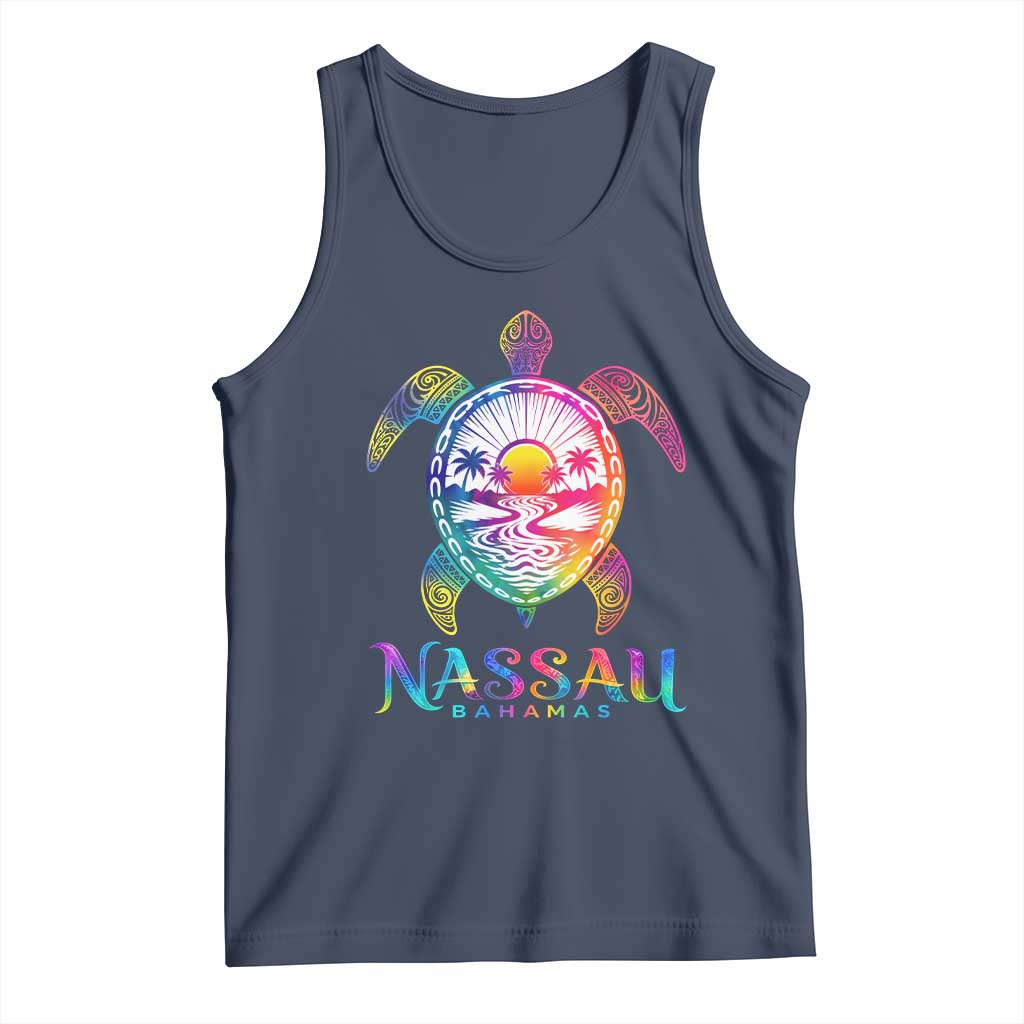 Nassau Bahamas Beach Vacation Tank Top Tie Dye Sea Turtle