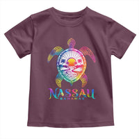 Nassau Bahamas Beach Vacation Toddler T Shirt Tie Dye Sea Turtle