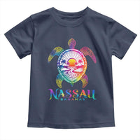 Nassau Bahamas Beach Vacation Toddler T Shirt Tie Dye Sea Turtle